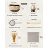 Joiish Kiln-transformed Matcha Kit, Matcha Whisk Set, Ceramic Bowl with