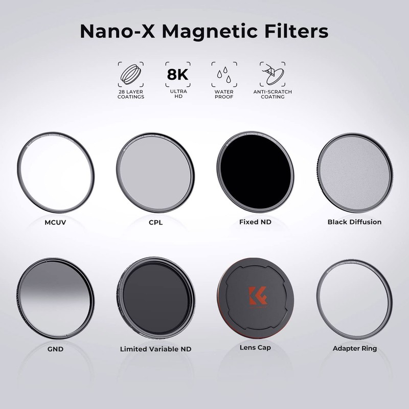 K&F Concept Nano X-Series Magnetic Polarising Filter 77 mm with
