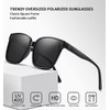 Dollger Polarized Sunglasses for Women Men Oversized Square Women Trendy