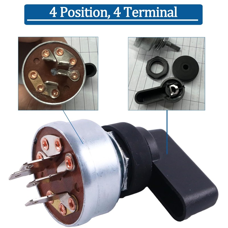 Demfec Switch Includes Handle Compatible with Miller Welder Starter Ignition