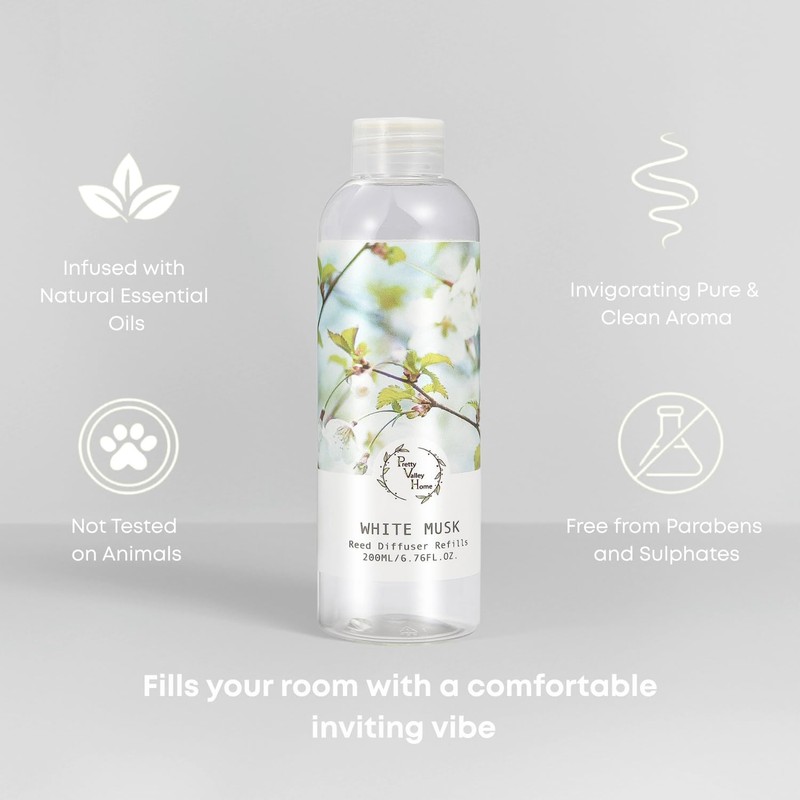 Pretty Valley Home Reed Diffuser Refill (White Musk)