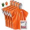 NASA Emergency Poncho – Anti-Tear Mylar™ Blanket (4-Pack, Solar Orange)