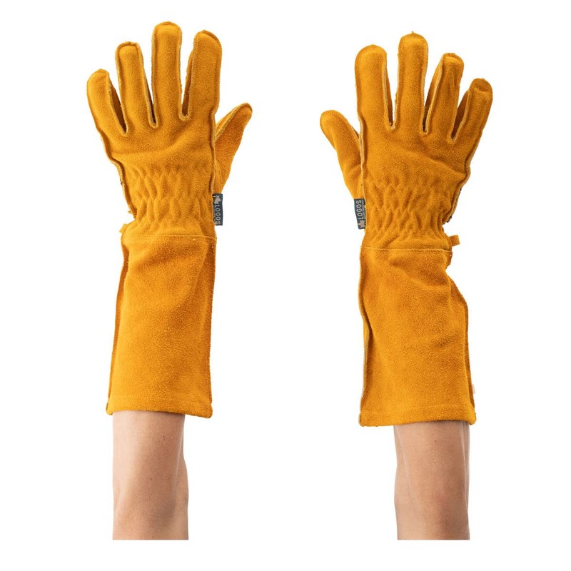LOGOS 81090932 Bonfire Long Heat Resistant Leather Gloves PRO M
