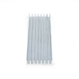 SimPretty_HighClass aa100006c01n0 Multi-Heat Sink, Long, Rectangular, 2.6 x 0.8 x 0.2 inches (67 x 22 x 6 mm), Set of 5, Aluminum, Cooling, Fins, Heat Dissipation, DIY