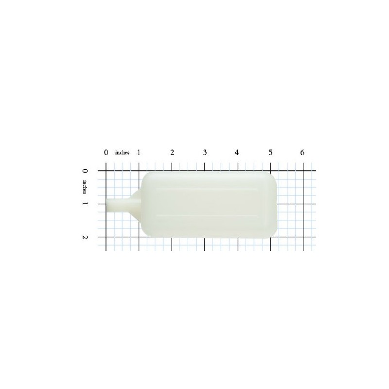 Kerick Valve PF224-NT Polyethylene Rectangle Float Ball, 2" Width, 2"