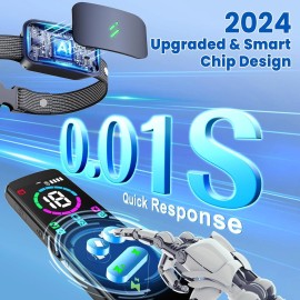 Hanks Minerals Dog Training Collar 3000FT Remote Rechargeable Shock PET Waterproof Trainer