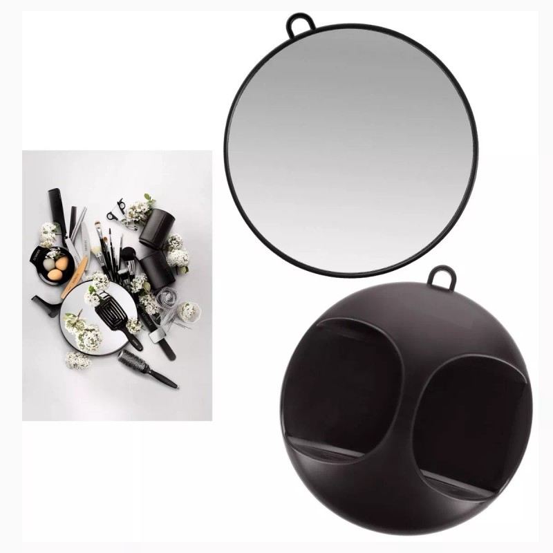 Ari Espejo En Forma De Escudo Para Barbería