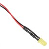 100pcs 12V Clear 5mm Prewired Light Emitting Diodes with 20cm
