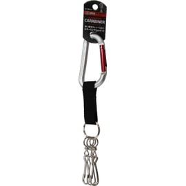 SK11 SAC880BB3 Aluminum Carabiner B3 Key Ring, 3pc Set, 0.3 x 3.1 inches (8 x 80 mm), Silver