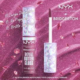 Nyx Professional Makeup, Bridgerton Kit de Labios Tonos Amethyst amour (lavanda con destellos)  Talk of the ton (ciruela brillante). Kit de labios....