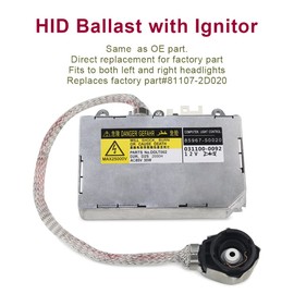 WMPHE HID Headlight Ballast with Ignitor Compatible with Toyota Prius Avalon Sienna Lexus ES300 ES330 LS430 Lincoln Aviator Replacement for 81107-2D020 85967-0E020 DDLT002 KDLT002