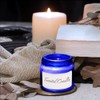 2 oz Blue Glass Jars with Lids, Bumobum 3 pack