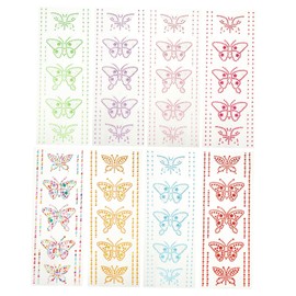 FOMIYES 8 Sets Butterfly Rhinestone Stickers Crystal Stickers Diamond Stickers Acrylic Butterflies Stickers Acrylic Rhinestone Stickers DIY Butterflies Stickers Acrylic Stickers