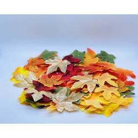 Thanksgiving 100 Fake Fall Leaves Artificial Leaves Autumn Party Decor Weddings