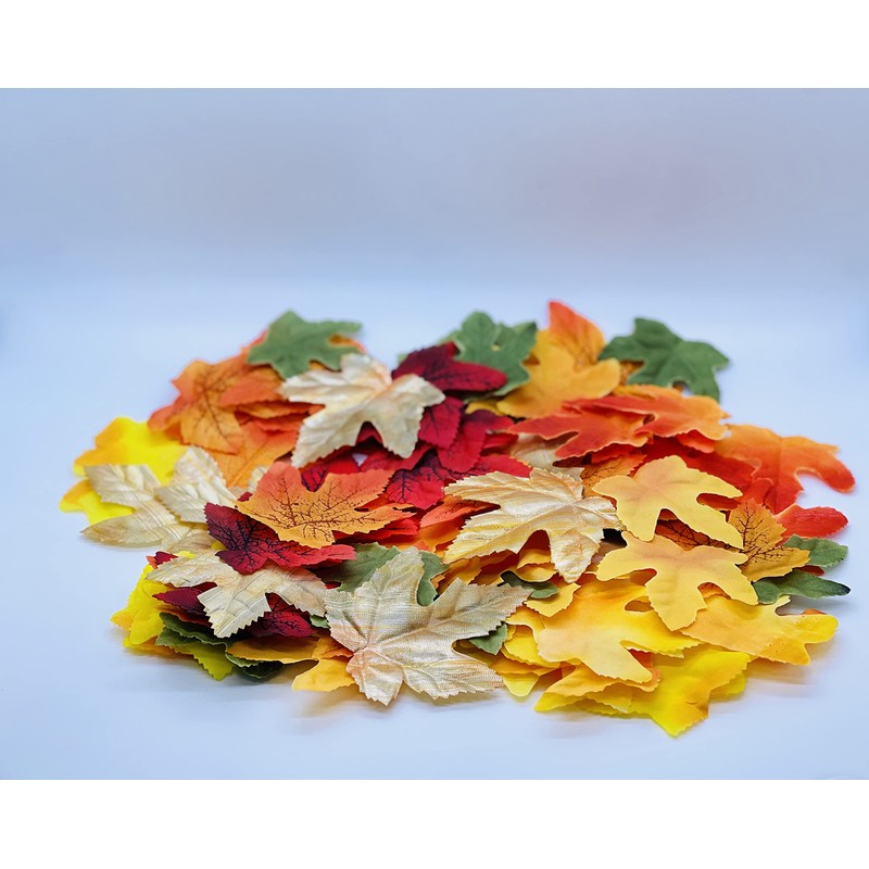 Thanksgiving 100 Fake Fall Leaves Artificial Leaves Autumn Party Decor