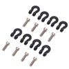 8pcs Metal Front Rear Bumper Trailer Hook for 1/24 RC