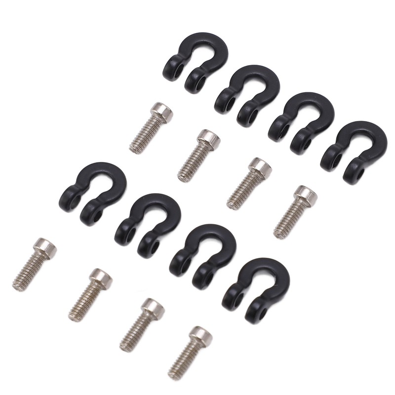 8pcs Metal Front Rear Bumper Trailer Hook for 1/24 RC