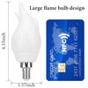 OHLGT Upgrade E12 Flame Bulbs 8 Pack, 3 Mode LED