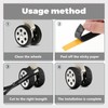 Heiluxe 8Pcs Silicone Luggage Cover Protector, Suitcase Wheel Covers, Silent