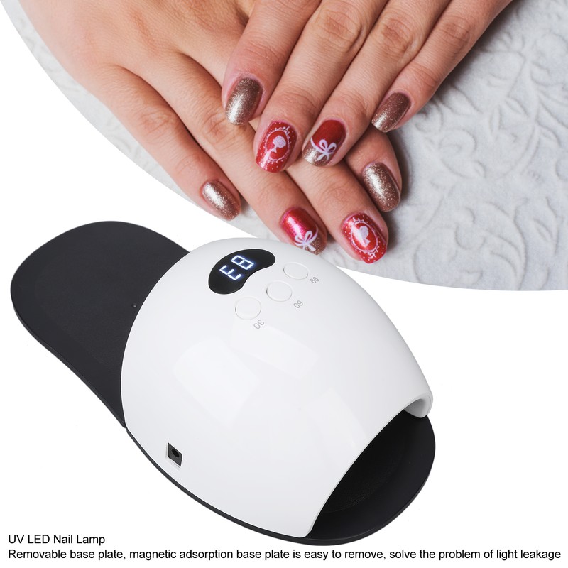48W UV LED Gel Nail Lamp Painless Removable Nail Dryer