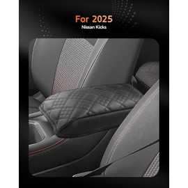 CDEFG for 2025 2026 Nissan Kicks Center Console Cover Armrest Box Cover for Kicks (S, SV, SR) 2025+ Accessories Console Arm Rest Protector Thickened