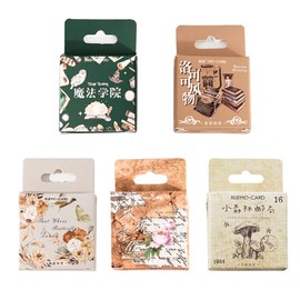 229PCS Decoration Stickers, Scrapbooks Nature Landscape Stickers,Flower Butterfly Stickers, Reading Book Stickers,Forest Stamp Stickers,Magic Academy Stickers Notebooks Aesthetic Stickers DIY Stickers