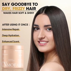 CNMOFAXIN Keratin Hair Mask & Deep Conditioner, Hydrating & Deep Conditioning Repair with Wheat Protein & Argan Oil for Dry, Damaged, or Color-Treated Hair, Anti-Frizz Hair Treatment - 17.5 Oz.