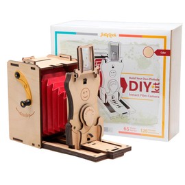 Jollylook Pinhole Mini Instant Film Camera Building Set - DIY Kit for Self Assembly - Colour: Natural Wood