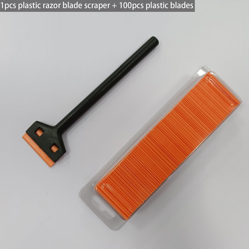 NBTOOL Plastic Razor Blade Scraper Tool with 100pcs Blades for