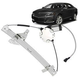 ISINFLASH 748-172 Front Left Driver Side Power Window Regulator with Motor for Chevy Impala 2006-2013, Impala Limited 2014-2016, Replace 10338555 22894021