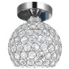 TISLYCO Small Chandelier for Hallway, Modern Semi Flush Mount Light