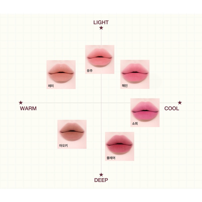 tiptoe Blurlet Sorbet Tint (6 Colors) - 101 YUJU