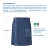 Schiesser Rome Sauna Kilt for Men Made of Absorbent Terry