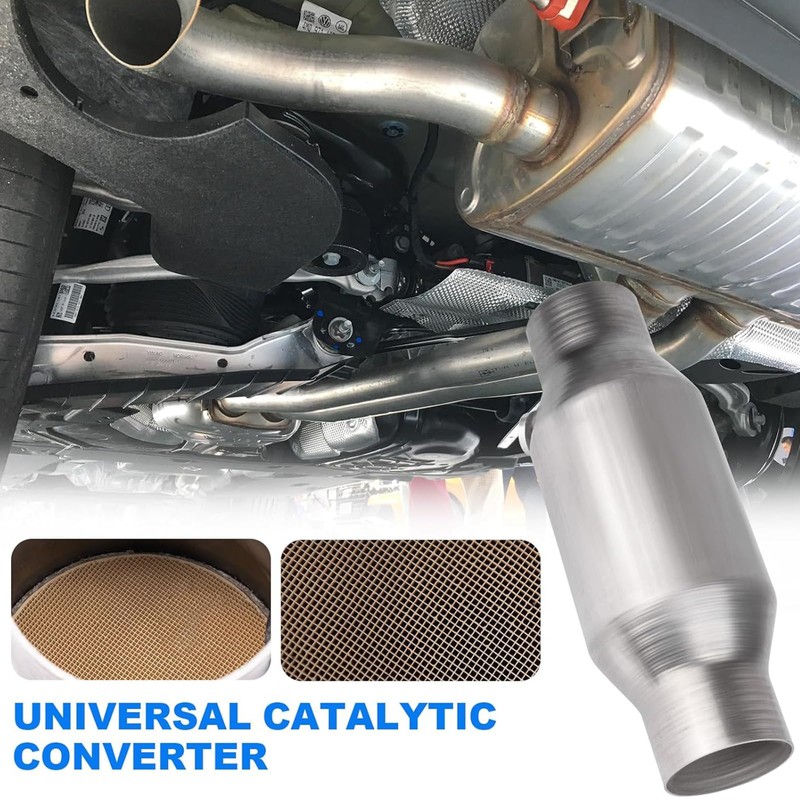 Yeoflagtrade 2.5 Inch Catalytic Converter 1 Pcs High Flow Universal