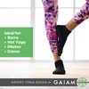 Gaiam Yoga Socks Medium/Large Unisex Adults Grey 2 Pairs