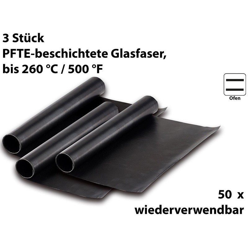 Rosenstein & Söhne Grill Sheet: Durable BBQ Grill Mat &