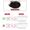 Upower Diesel Exhaust Tip 5" Inlet/Outlet 16" Long Turn Down