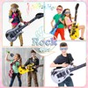 GSrenyu 25 Pcs Inflatable Guitar,Inflatable Microphone,Inflatable Instruments Set with Sunglasses
