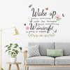 Condessacity English Wall Sticker, wake up, Inspirational English Letters, Wallpaper,