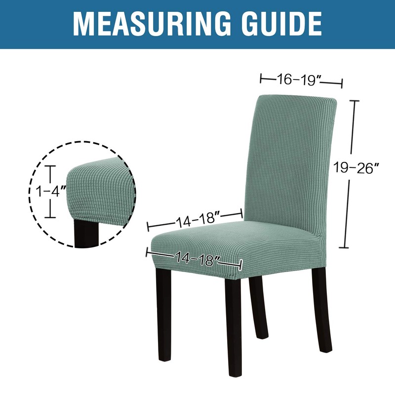 H.VERSAILTEX Stretch Dining Chair Covers Set of 2 Chair Covers