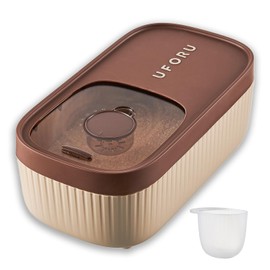 UFORU Rice Storage Container - Flour Dispenser, Pet Food Container, 6.9Qt/11 Lb Dry Food Storage Bucket with Lid, BPA Free, Silicon Ring&Moisture Proof, Kitchen Organizer for Cereal/Grain/Soda/Pasta