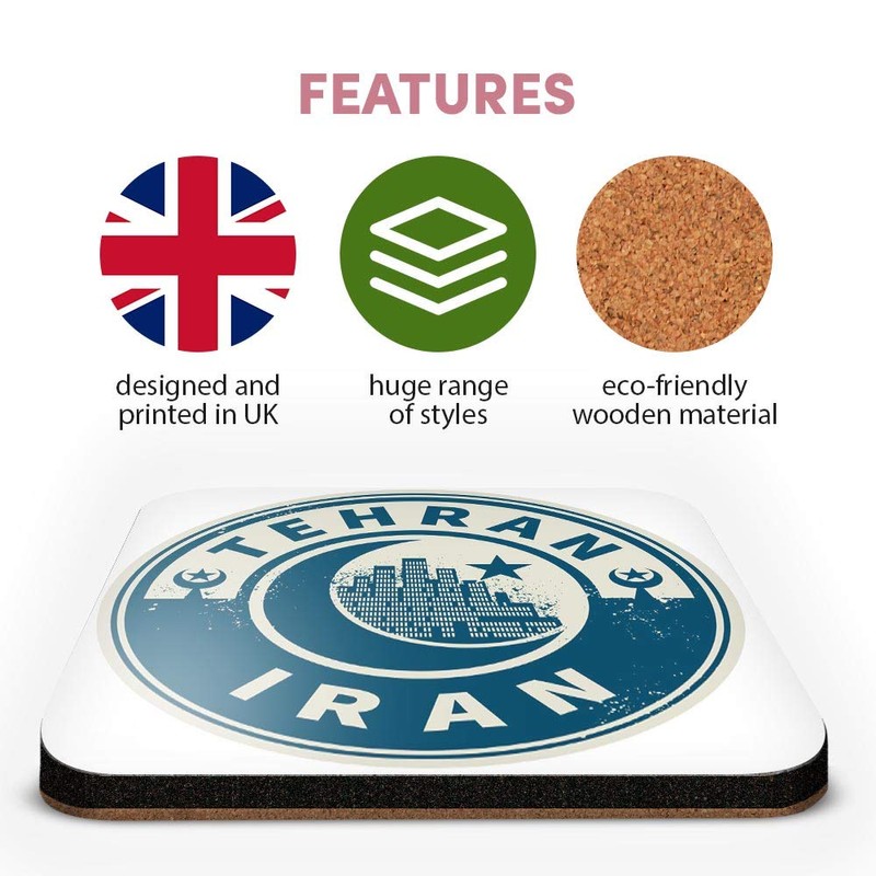 Great Single Coaster Square - Iran Tehran Blue Moon Travel
