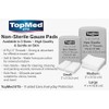 Cotton Gauze Swabs, Non-Sterile,White,8 Ply 17 Threads Pack of 100