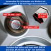 Wheel Bolt and Nut Caps Set, 21 Pieces, for 19