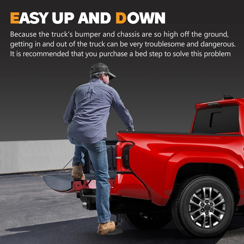 HOPE YOU READY Rear Bed Step Tailgate Bedstep Compatible with