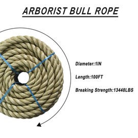 labworkauto ProManila - UnManila,Polypropylene Cord Twisted 3 Strand, Lightweight Synthetic Rope for DIY Projects, Marine, Commercial, Landscaping, Tug of War