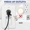 ThunderWay Tamper Resistant(TR) Receptacle Outlet with Night Light-Easy to Install,