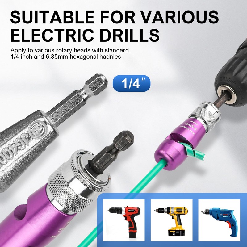 Wire Stripper for Drill, AWG 6/8/10/12/14 Gauge Electric Twister Tool