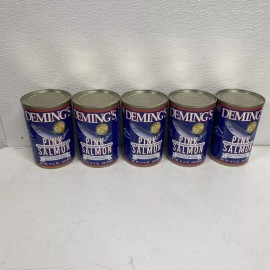 Deming’s 5 Deming's Wild Caught Pink Salmon Cans BB 9/2025 #d3