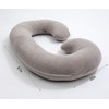 1 MIDDLE ONE C Shaped Pregnancy Pillowcase, Breathable Velour Replacement